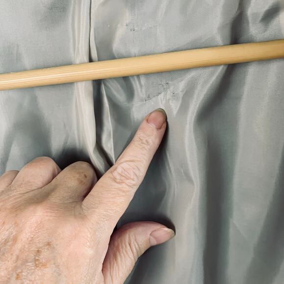 Tasso Elba Size M (39-41) Men's Linen Sport Coat Blazer Jacket Blue Plaid Career - Picture 6 of 9